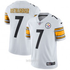 Youth Pittsburgh Steelers #7 Ben Roethlisberger Authentic White Vapor Road Jersey Bestplayer